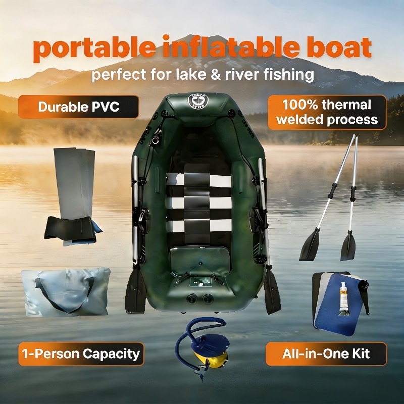 Bote de Pesca Inflable Económi - Fishing Boat Oar reseña y precio