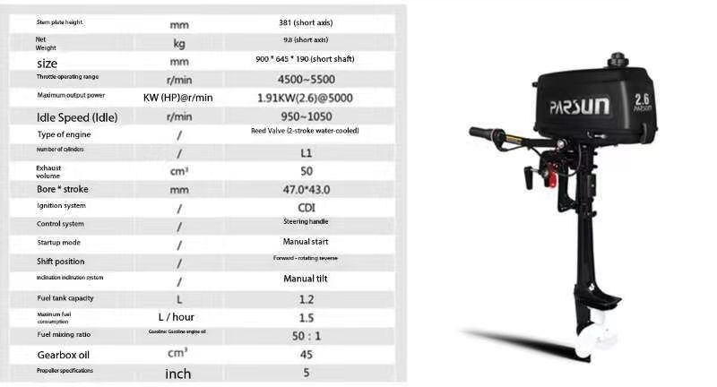 Motor Fuera de Borda Parsun de - Fishing Boat Outboard Motor reseña y precio